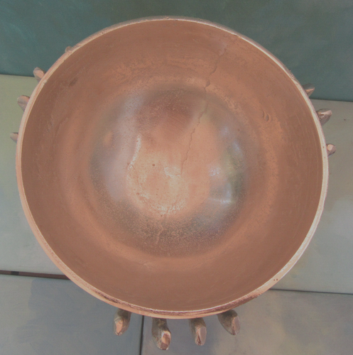 Martha Stewart Halloween Skeleton Hand Metal Serving Candy Bowl 8 in Wide NEW - Picture 4 of 7