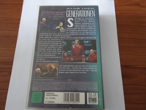 Star Trek Treffen der Generationen Video Kassette Videokassette FSK 12 - Bild 2 von 3