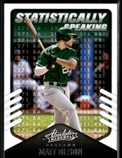 2022 Panini Absolute Statistically Speaking Retail #SS-4 Matt Olson