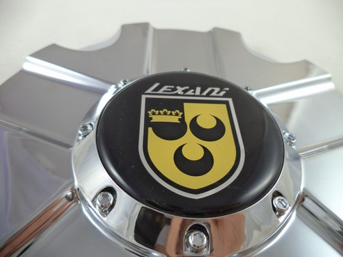 LEXANI WHEELS CHROME CUSTOM WHEEL CENTER CAP 'STERLING' # L-CAP-05 (4 CAPS) - Picture 4 of 5