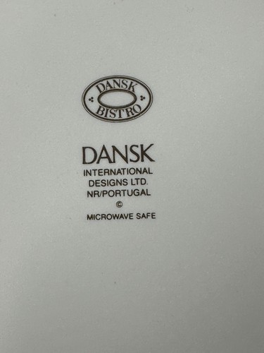 Dansk International Green and White Bowls made in Portugal Floral Edge Set of 2 - Picture 6 of 10