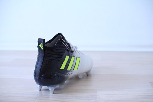 Adidas Ace 17.1 SG nere bianche taglia 41 1/3 UK 7,5 NUOVE & IMBALLO ORIGINALE S77049 - Foto 3 di 7