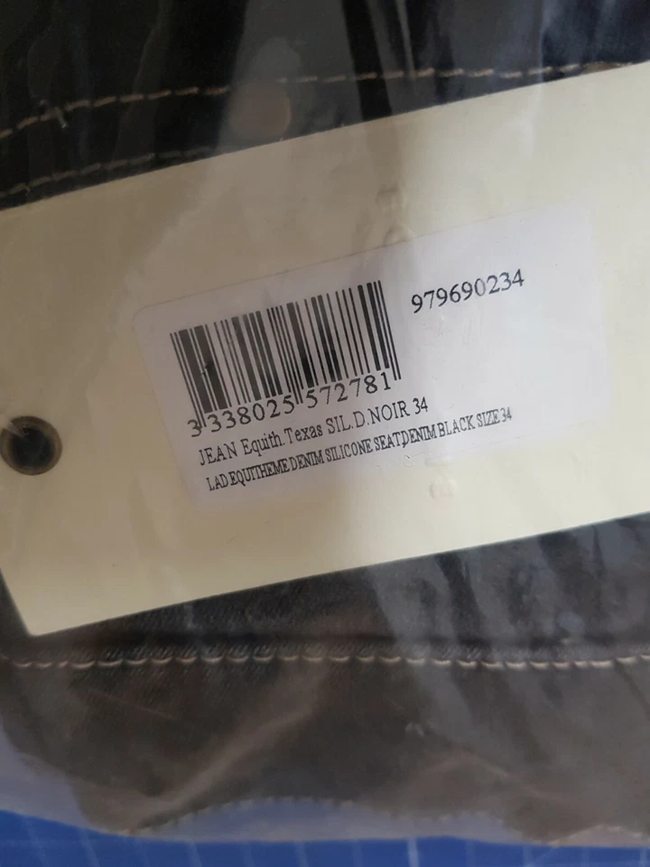 Equitheme Reithose Texas Silikon Schwarz 34 Grösse: 34 - Bild 4 von 4