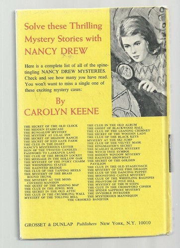Nancy Drew THE SECRET OF THE OLD CLOCK white eps - Foto 2 di 4