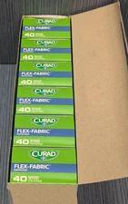 Lot of 6 x CURAD Flex-Fabric Adhesive Bandages, 3/4" x 2-1/2" (6x40 Count Boxes)