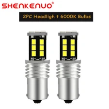 2 6000K LED Headlight Bulb For Simplicity Landlord Prestige Regent mower tractor