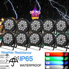 10X 270W Rgbw Par Stage Light Waterproof Ip65 Strobe Beam Dj Lights 18Led Dmx512
