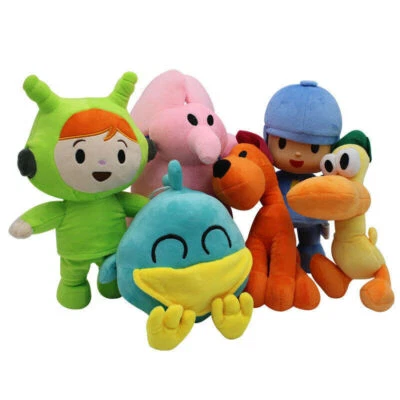 Bandai Pocoyo Elly Pato Loula FRED LOULA Soft Plush Stuffed Figure Toy Doll