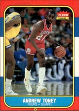 1986 Fleer #114 Andrew Toney Near mint or better
