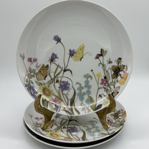 Fine China Enesco 1975 Nature Garden Society Salatteller Schmetterlinge 3er Set - Bild 5 von 15