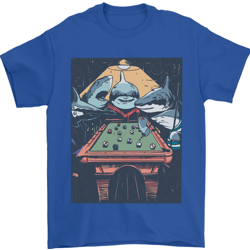Pool Shark Snooker Player Mens T-Shirt 100% Cotton - Picture 40 of 73