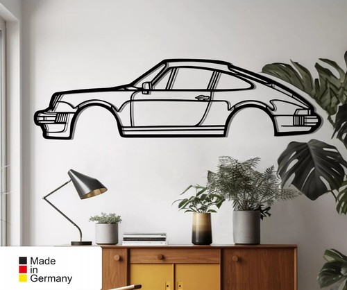 Coche deportivo clásico silueta, mural, decoración de pared adecuado para 911 modelo 930 - Imagen 3 de 9
