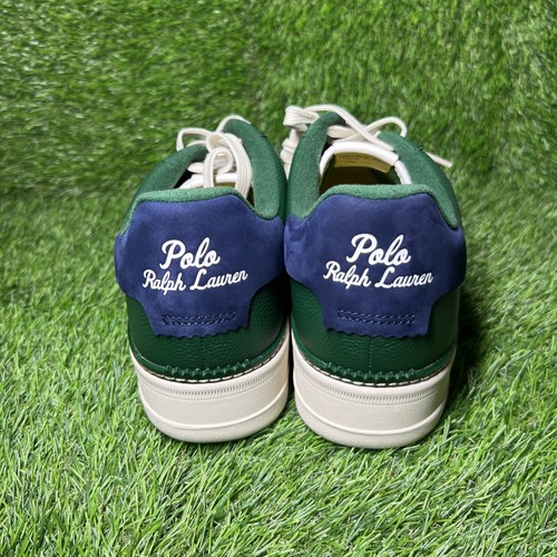 Polo Ralph Lauren Masters CRT-SK-LTL Herren Größe 15 Grün Leder Freizeitschuhe - Bild 4 von 7