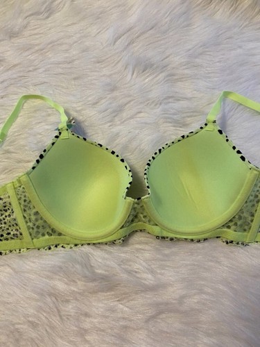 Sujetador No Boundaries para mujer junior talla 36B verde marco de encaje camiseta con aros - Imagen 6 de 7