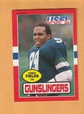 Greg Fields San Antonio Gunslingers 1985 Topps USFL #116 Grambling Tigers 5E