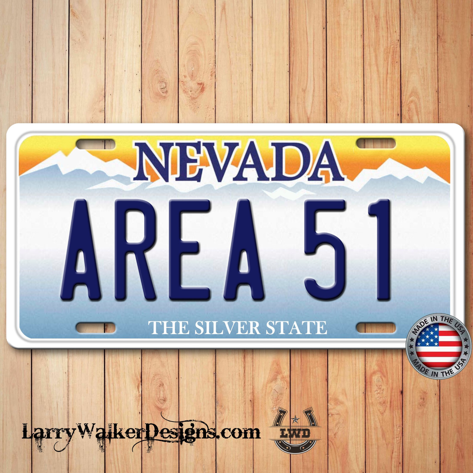 NEVADA AREA 51 License Plate Tag New eBay