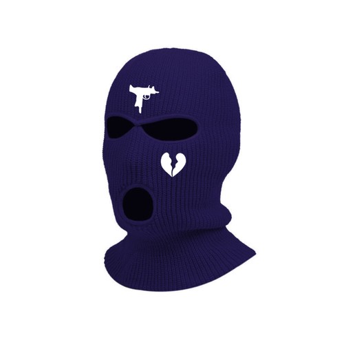 3 Hole Full Face Mask Winter Ski Cap Balaclava Beanie uzi broken heart men women - Picture 20 of 31