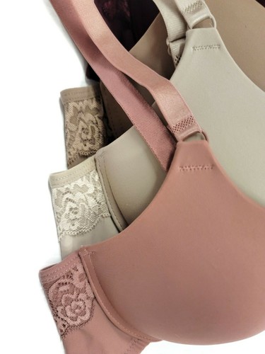 Add 2 Cup Sizes Extreme Ultimate Padded Lace Trim 2 or 3 Hook U Back Push Up Bra - Picture 30 of 33