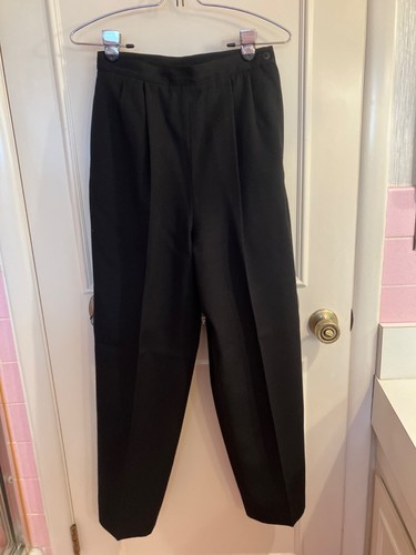 Vtg BLACK 1990’s Oleg Cassini 3 PIECE Pant Skirt Blazer Suit Set Size 6 Office - Picture 8 of 24