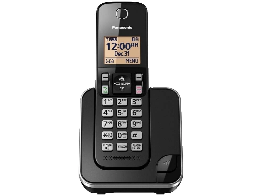 Panasonic Black Cordless Home Telephones & Handsets 1 Handsets