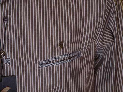 Nueva Camisa Para Hombre Gabicci Vintage Manga Larga Mediana Abotonada Gris Rayas - Imagen 4 de 6
