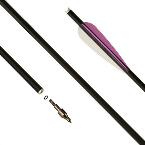 12X 16" Carbon Arrow Bolts Archery Arrows Bolts Half Moon Nock Hunting 4'' Vanes - Picture 35 of 41