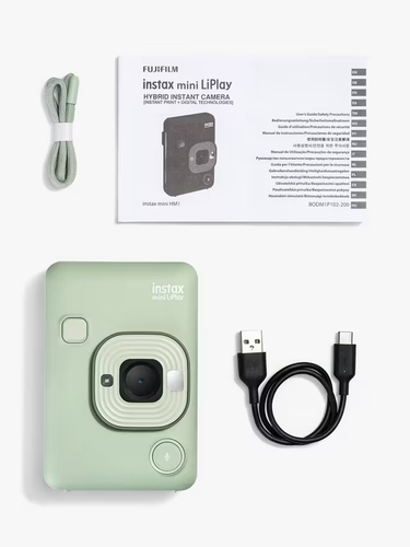 Fujifilm Instax Mini LiPlay Hybrid Instant Camera 2.7" LCD Screen - Matcha Green - Photo 7/8