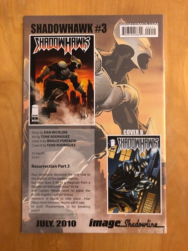 Shadowhawk (Image 2010) 1 2 3 4 5 Complete Series SIGNED Rodriguez Templesmith - Picture 8 of 17