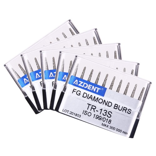 AZDENT Dental Diamond Burs Cone Round Head For High Speed Handpiece - Picture 10 of 23