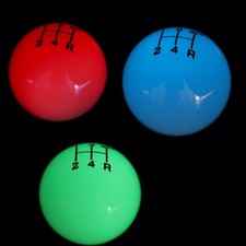 Jdm 5 Speed Glow In The Dark Greenbluered Round Ball Manual Gear Shift Knob