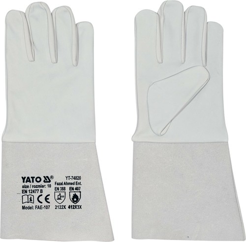 Schweißerhandschuhe schweisser wig mig mag leder lang Schweißer Handschuhe EN407 - Bild 9 von 16