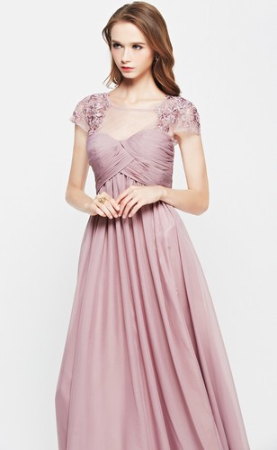 HBH Brautmode I Abendkleid mit Raffung u. Spitze Größe:36-42 - Bild 4 von 7