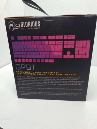 Glorious Pink PC Gaming Race GPBT Keycaps 114 PBT ANSI, US-Layout New And Sealed - Picture 4 of 6