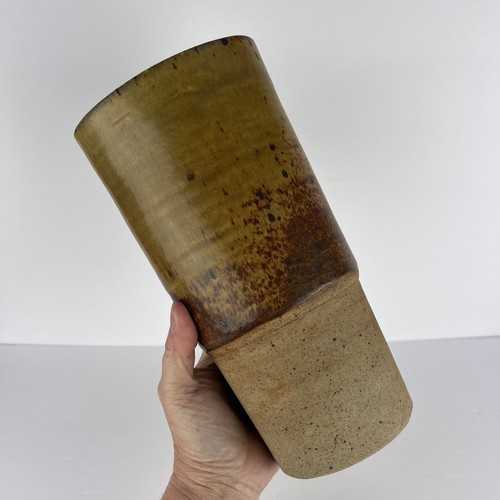 Vtg Studio Pottery Vase Ceramic Arts Calgary Canada Mid Century 10in - Picture 2 of 18