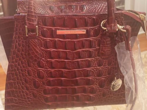 BRAHMIN MINI PRISCILLA Cranberry Purse NEW WITH TAGS and Dust Bag . - Picture 2 of 11