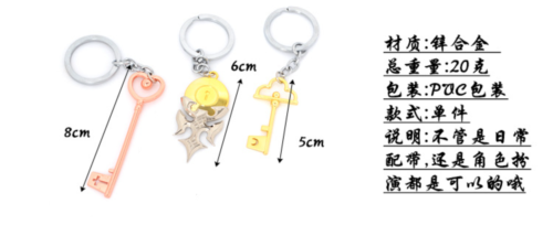 Nisekoi Kirisaki Chitoge Ichijyo Raku Halskette Schlüsselanhänger Anhänger Choker Schmuck - Bild 11 von 17
