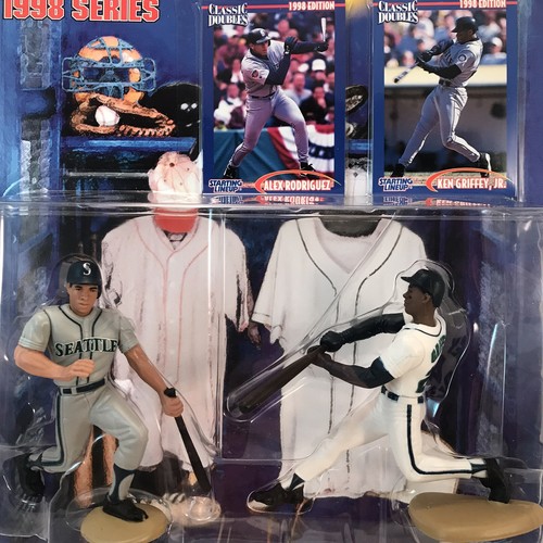 Starting Lineup Classic Doubles 1998 Alex Rodriguez ARod Ken Griffey Jr Mariners - Foto 2 di 5
