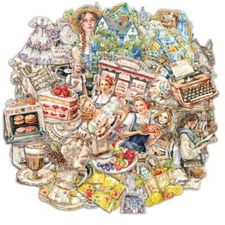 20Pcs Vintage Stickers Character Scrapbooking Collage Junk Journal Album Crafts