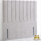 54" Floor Standing Panel Headboard Upholstered Plush Velvet Ottoman Headboard