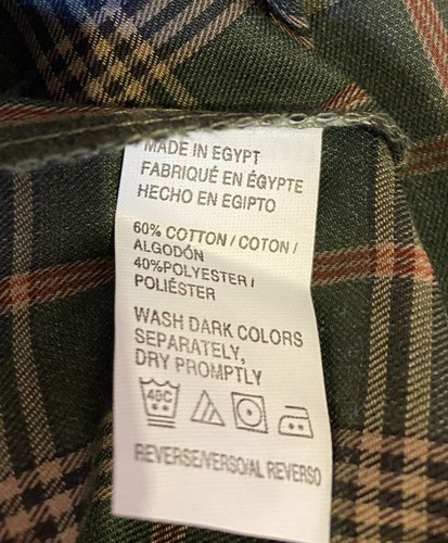 L/S ARROW SHIRT DK GRÜN KARIERT KNOPF UNTEN KRAGEN GRÖSSE L 16 - 16 1/2 NEU MIT ETIKETT - Bild 8 von 8