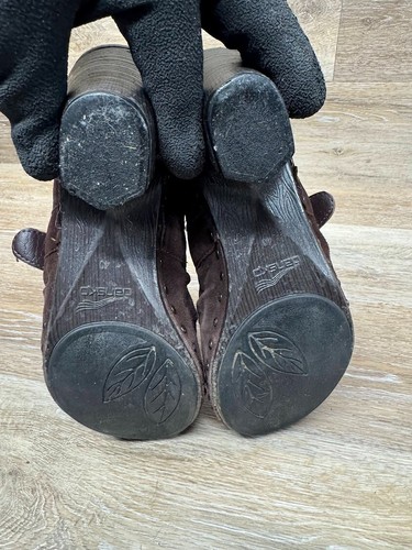 Mules Dansko Nadine marrón gamuza plataforma tacón para mujer talla EU 40 - Imagen 4 de 6