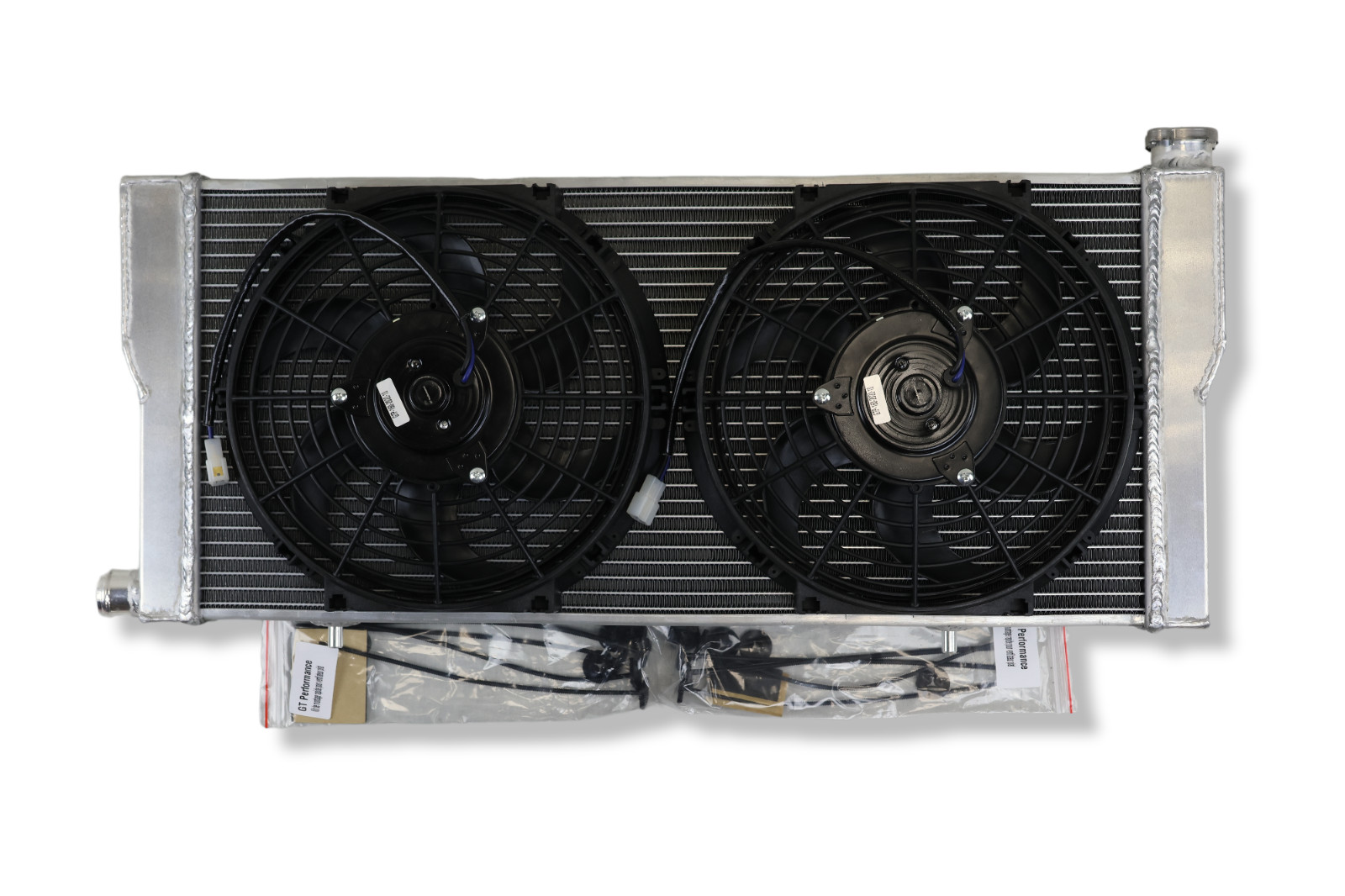Radiateur alu Peugeot 205 Rallye 1.3L résout la surchauffe moteur avec 2 ventilos 160W