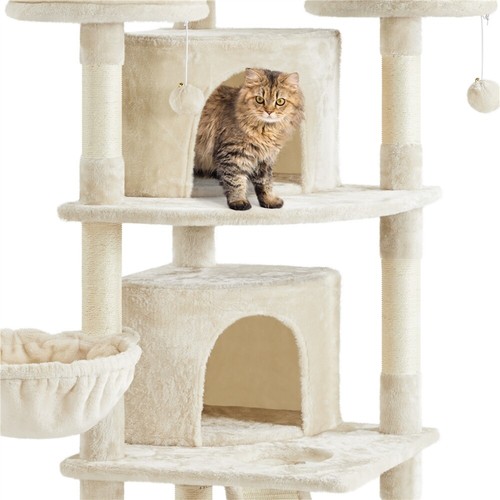 Grande Árbol Rascador para Gatos Adultos con 3 Plaraforma 174 cm Torre para Gato - Imagen 41 de 41