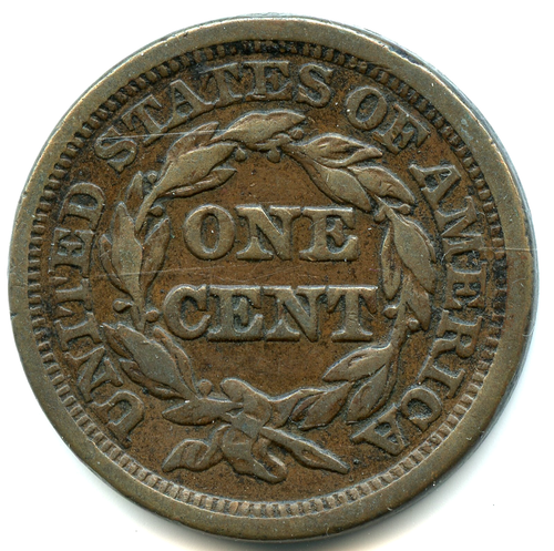 USA , 1 ( one ) Cent Liberté Braided Hair 1846 n°7081 - Picture 2 of 2