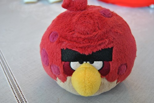Angry Bird Terrance Bird 6" " Sound" Red.Beige and Yellow in Color Rare Bird - Picture 11 of 12