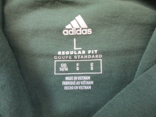 Adidas Hoodie Boys Large Green Swirl Oxide Pullover Sweatshirt Spell Out 14 / 16 - Picture 4 of 9