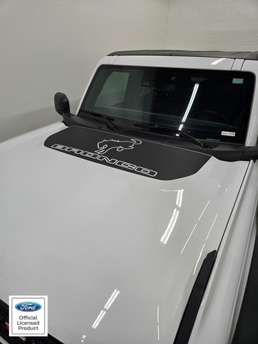 fits 2021-2025 Ford Bronco Hood Center Pony decal Full Size Bronco Graphics - Picture 2 of 9
