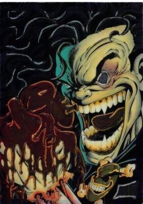 Lady Death - Evil Ernie - Chromium Card Jensen Wizard Chaos Comics