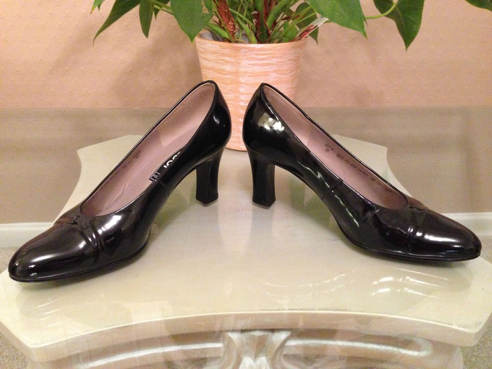 Ladies Gabor Fashion black patent leather rounded rounded rounded toe court shoes UK 6.5 EU 39.5 a991fb Ladies Gabor Fashion black patent leather rounded rounded rounded toe court shoes UK 6.5 EU 39.5 a991fb