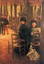 Without Aussteuer by James Tissot Giclee Fine Art Print Reproduction on Canvas